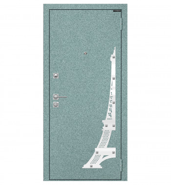 Входная утепленная дверь T-LZ003 с зеркалом