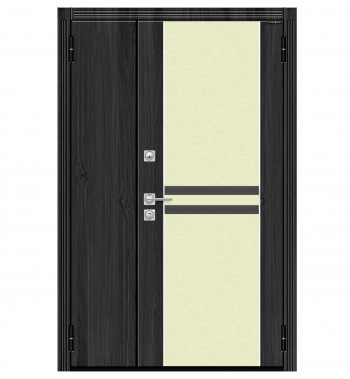 Входная двустворчатая дверь T2-OMMC001 с панелью снаружи